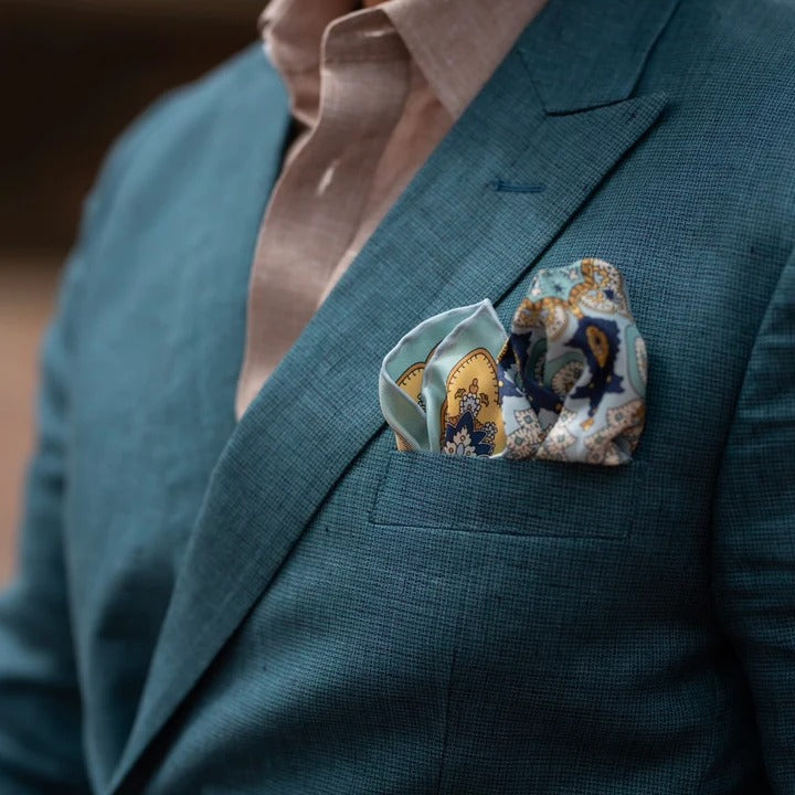 Sera Fine Silk - Plum Etna Pocket Square