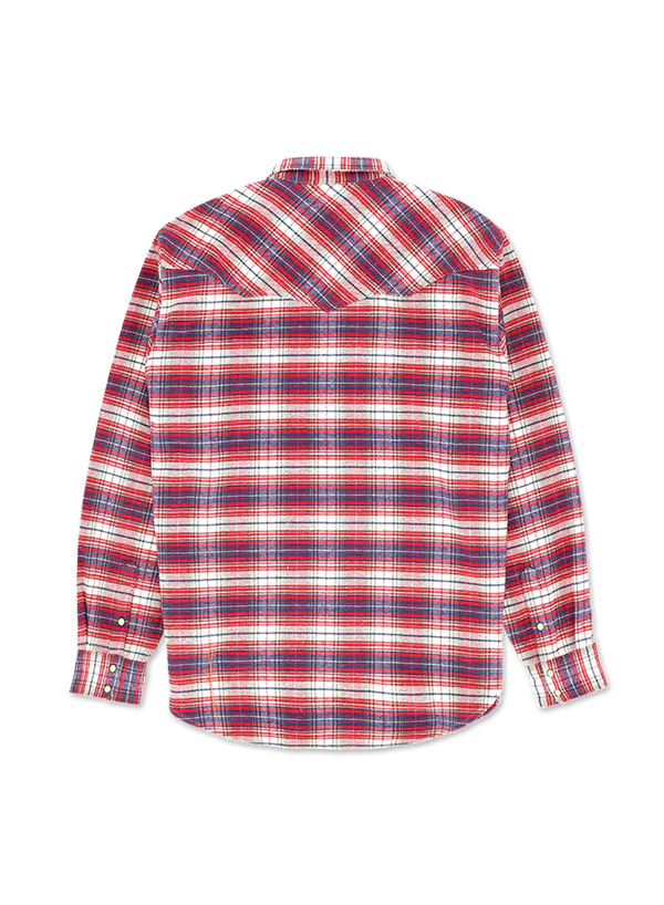 Fortela - JOSH Shirt Check 3 - Blue/ Red Fortela