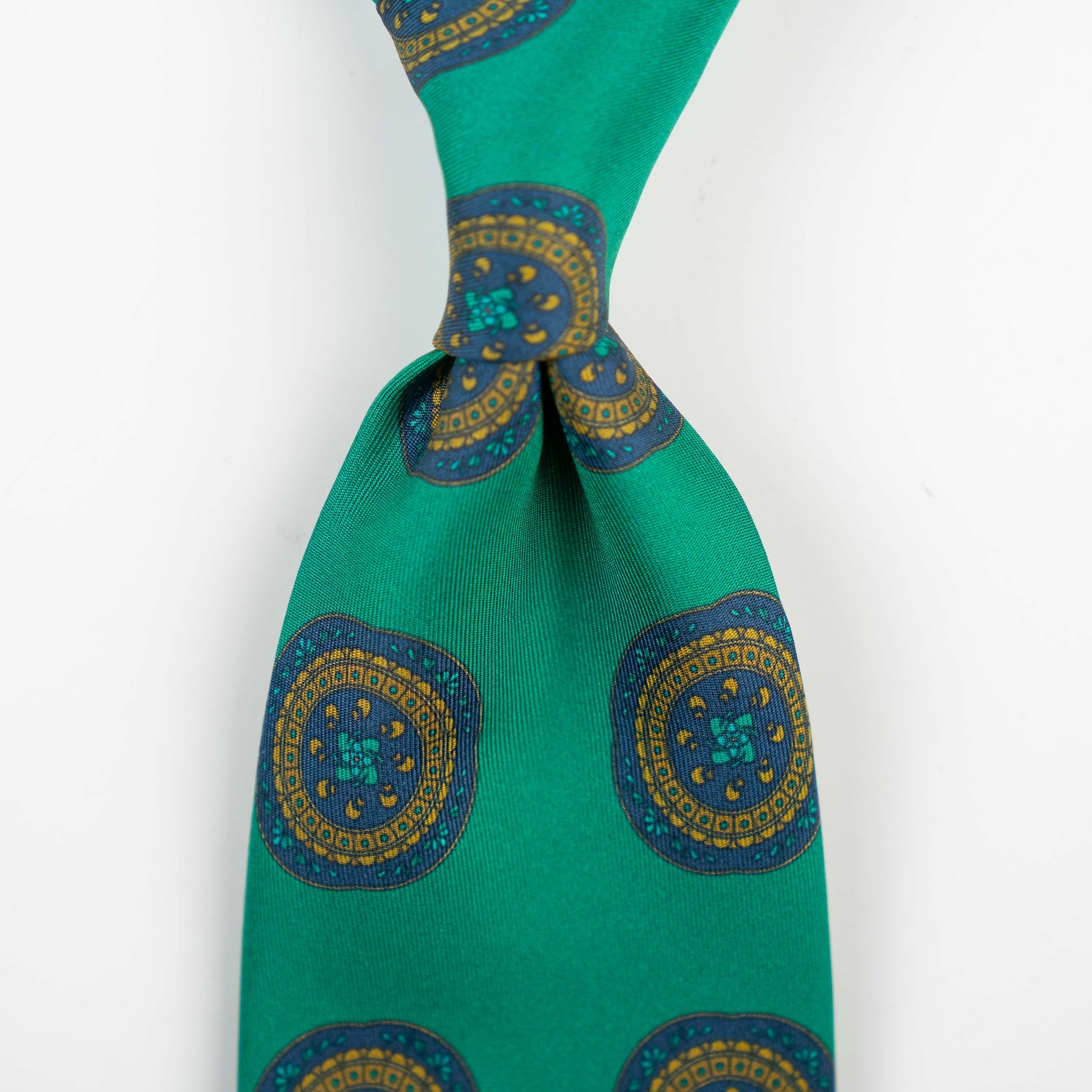 Spacca Neapolis - Celtic Green Medallion Printed Ties