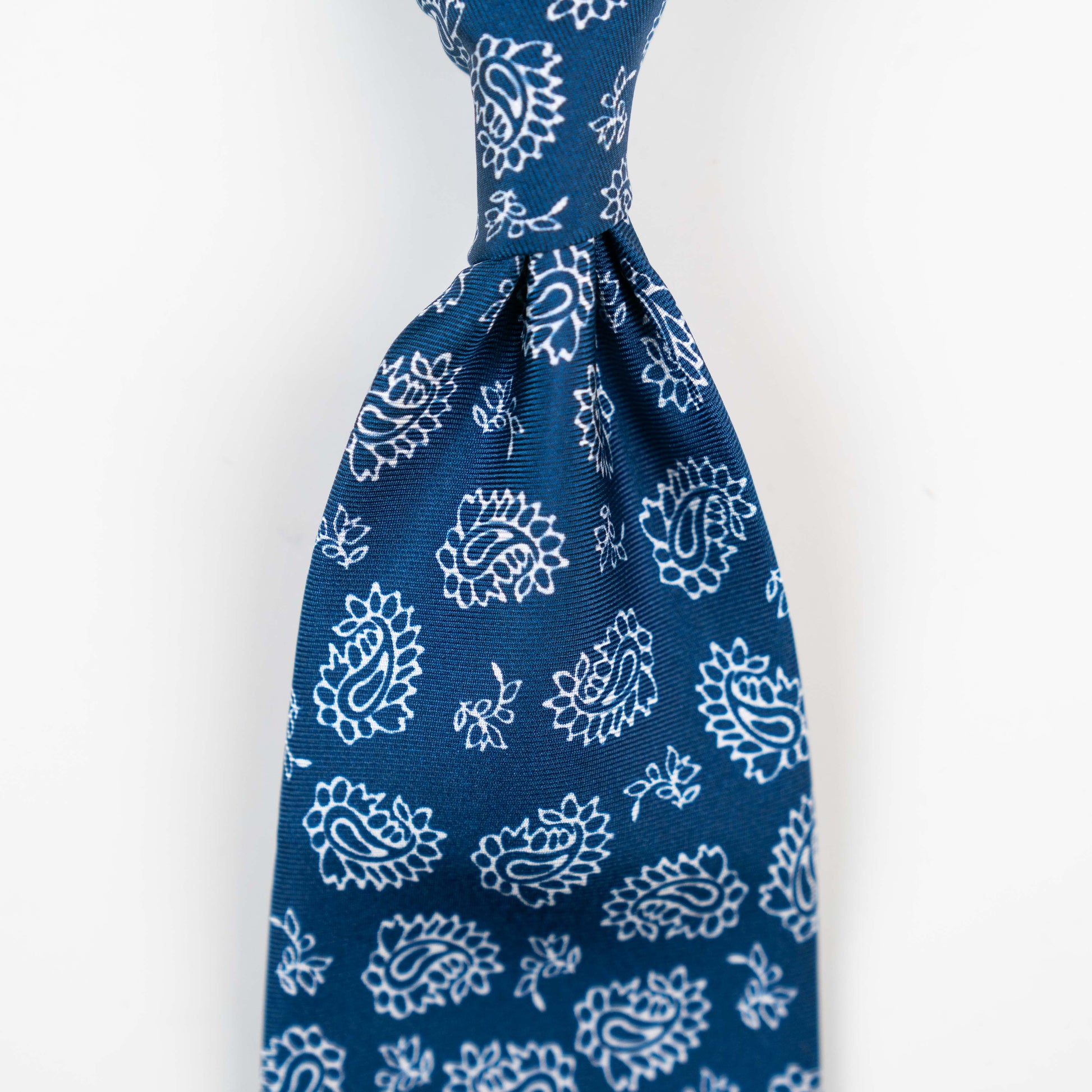Spacca Neapolis - Azure Blue Paisley Printed Ties