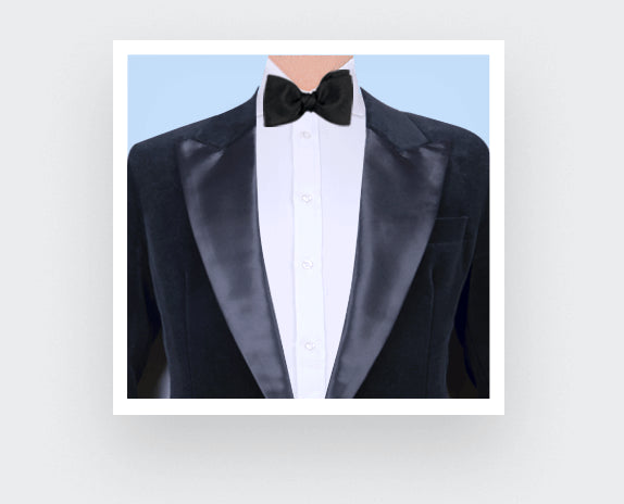 Cinabre - Black Faille Bow Tie