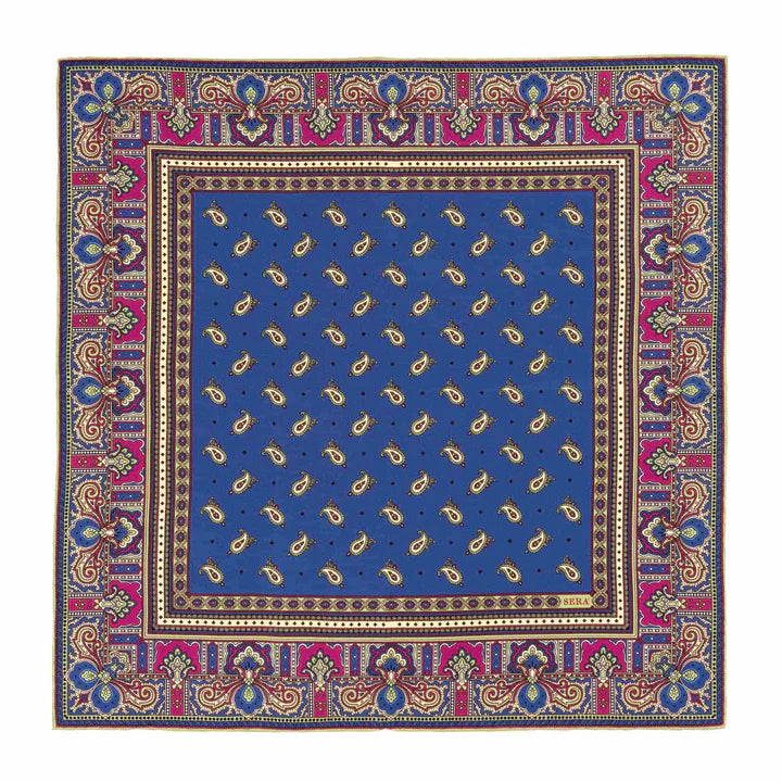 Sera  Fine Silk - Navy Blue Recioto Pocket Square