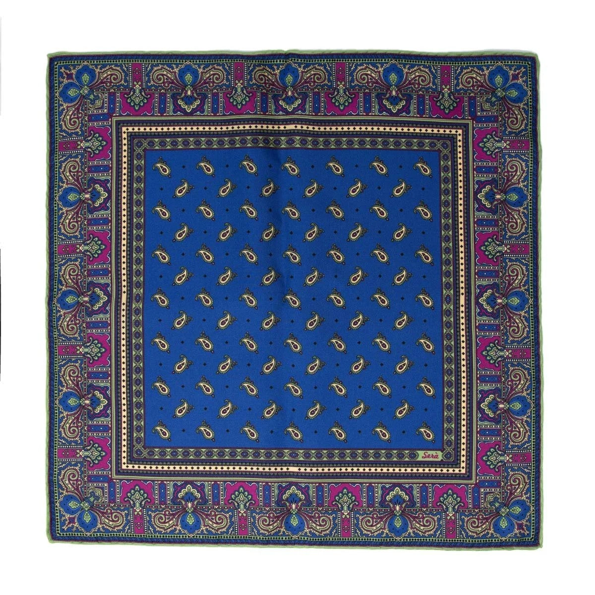 Sera  Fine Silk - Blueberry Recioto Pocket Square