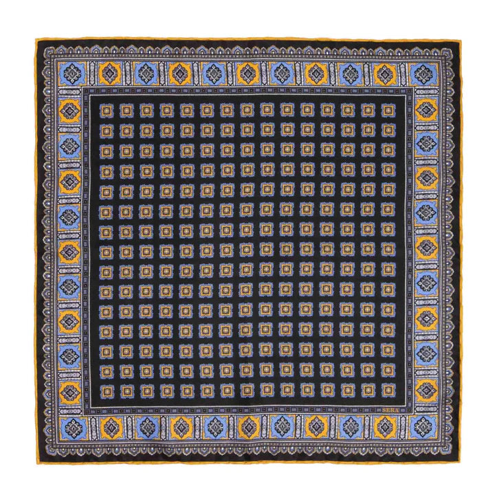 Sera Fine Silk  - Blackberry Primitivo Pocket Square