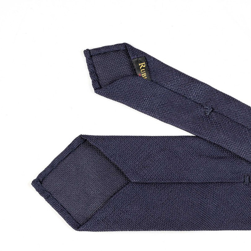Rubinacci - Blue Navy Silk Gauze Tie