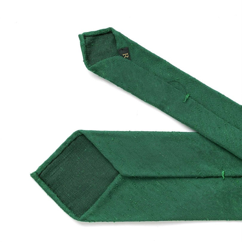 Rubinacci - Greenish Shantung Tie Rubinacci