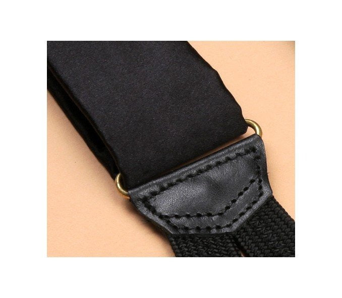 Cinabre - Black Satin Suspenders Cinabre
