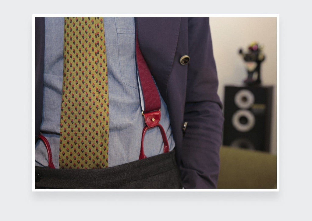 Cinabre - Olive Green Grand Pan Tie