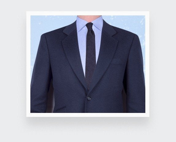 Cinabre - Navy blue Shades Paisley Tie