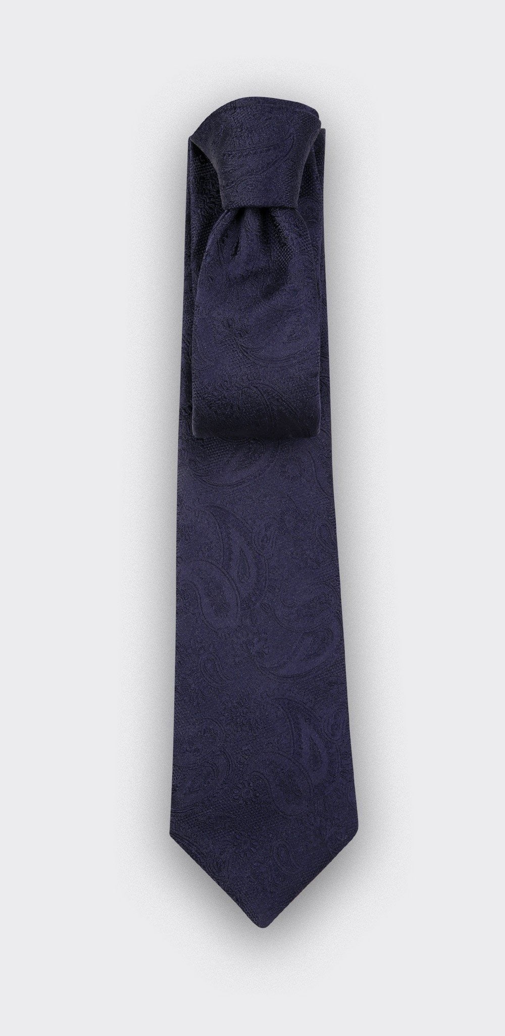 Cinabre - Navy blue Shades Paisley Tie