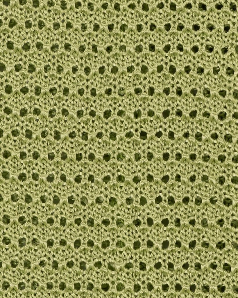 Viola Milano - Knitted Solid V-end Silk Tie - Pistachio Viola Milano