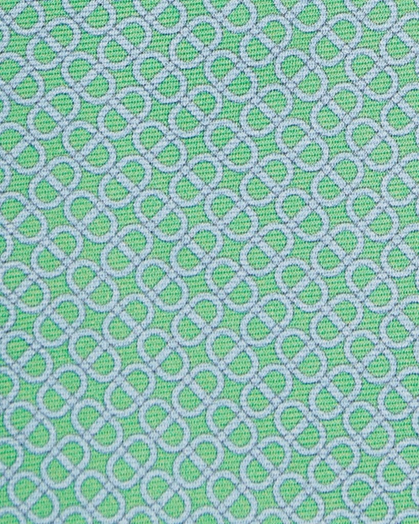 Viola Milano - Maillon Italian Silk Tie - Mint/Sea