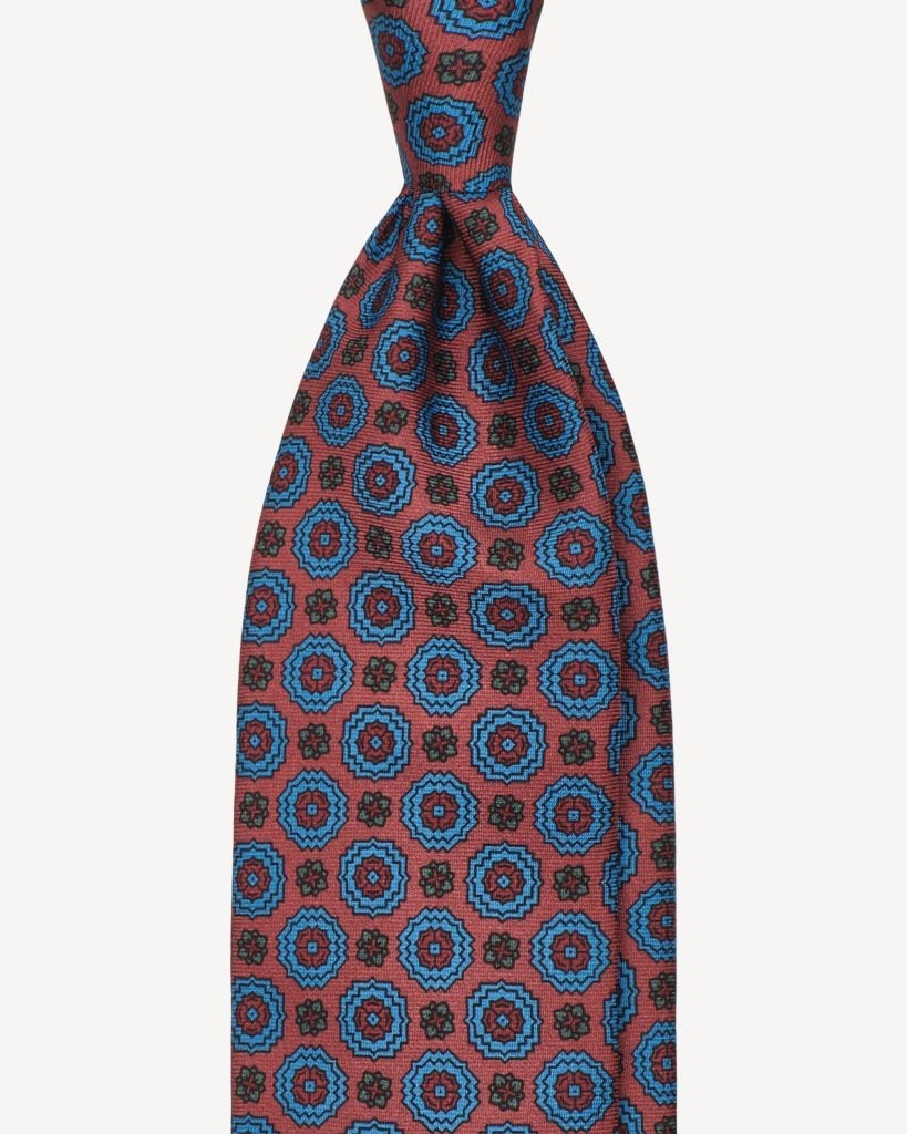 Viola Milano - Artisan Floral Itlalian Silk Tie - Rose