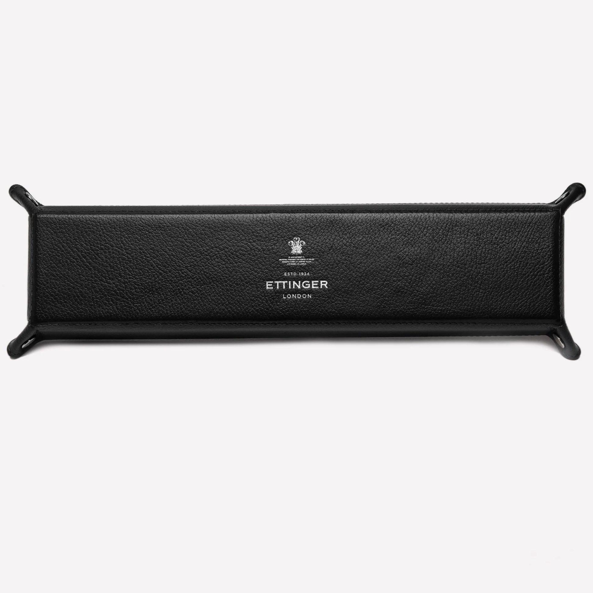 Ettinger - Capra Ecru Oblong Valet Tray - Black