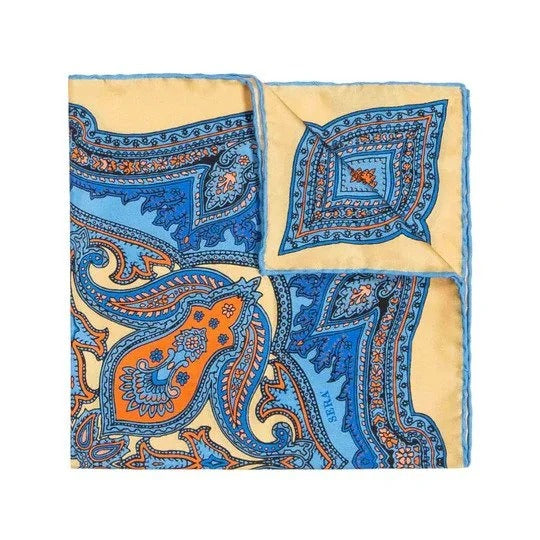 Sera  Fine Silk - Vanilla Ripasso Pocket Square