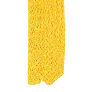 Sera  Fine Silk - Yellow Zig Zag Silk Knitted Tie