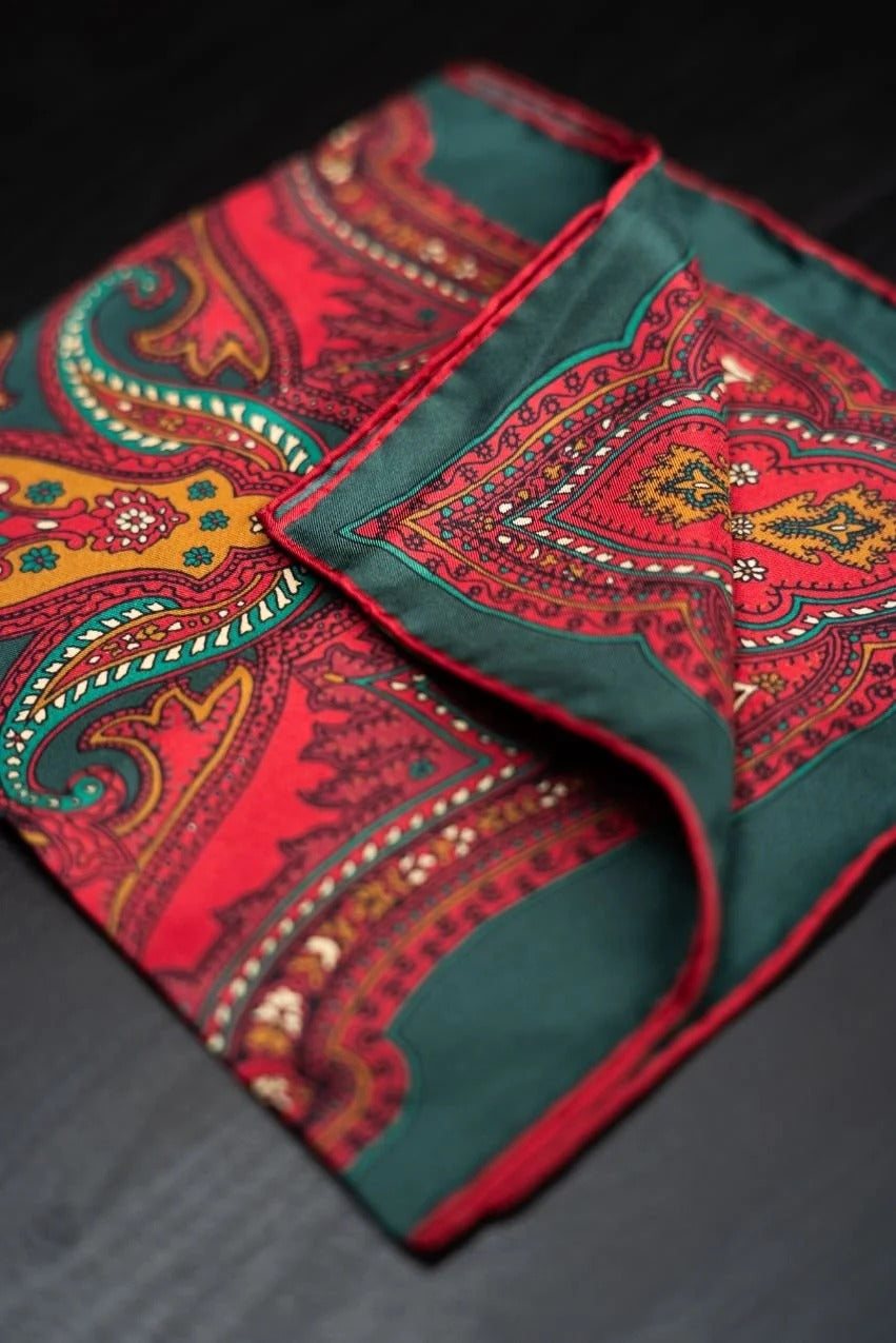 Sera  Fine Silk - Cinnamon Ripasso Pocket Square