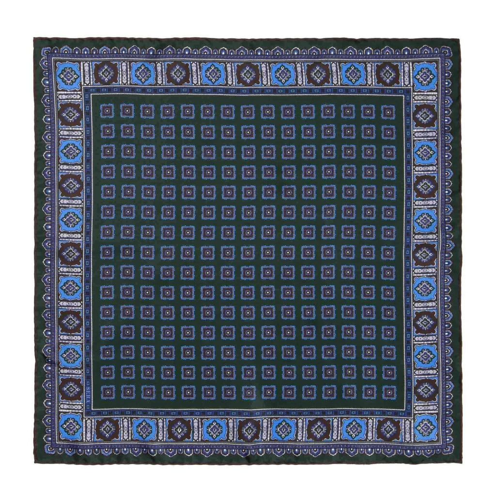 Sera  Fine Silk - Flowers Primitivo Pocket Square