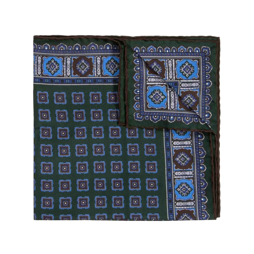 Sera  Fine Silk - Flowers Primitivo Pocket Square