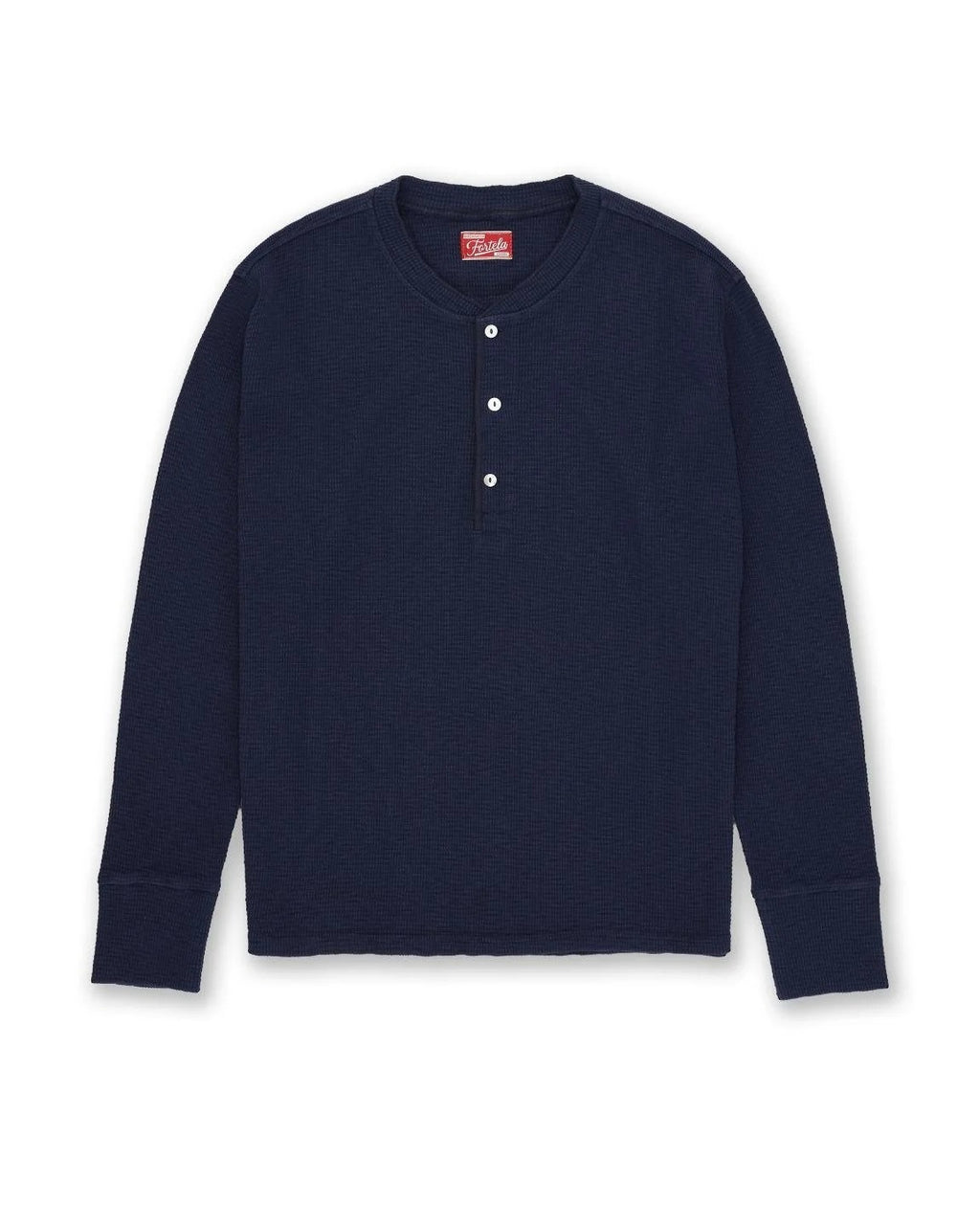 Fortela - Amish-CDX55 Waffle Jersey - Blue