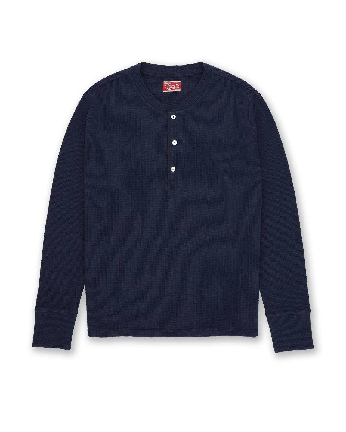 Fortela - Amish-CDX55 Waffle Jersey - Blue