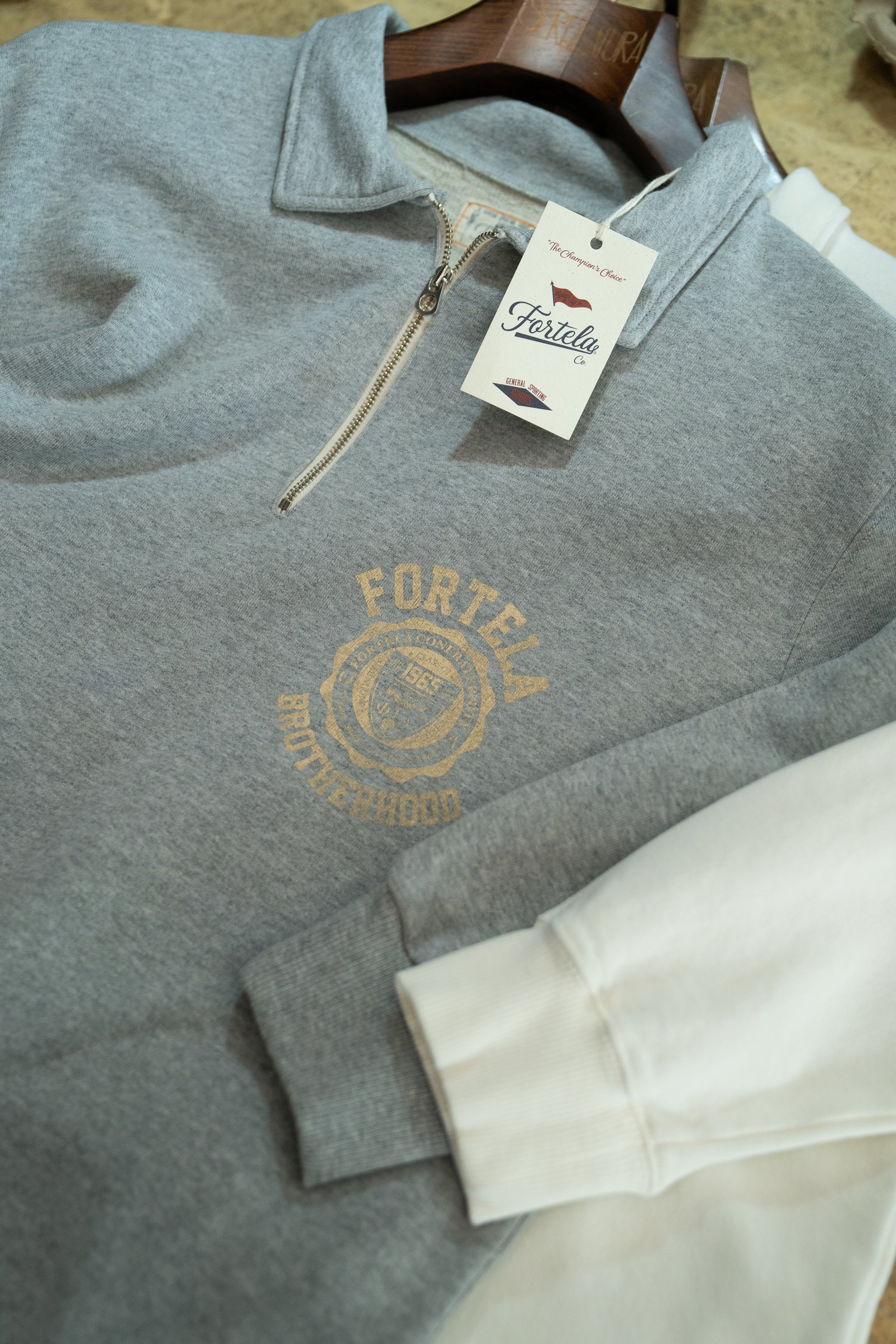 Fortela  - Yale Quarter Zip College Jumper