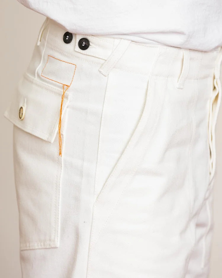 Fortela - New Fatigue Trousers - White Fortela