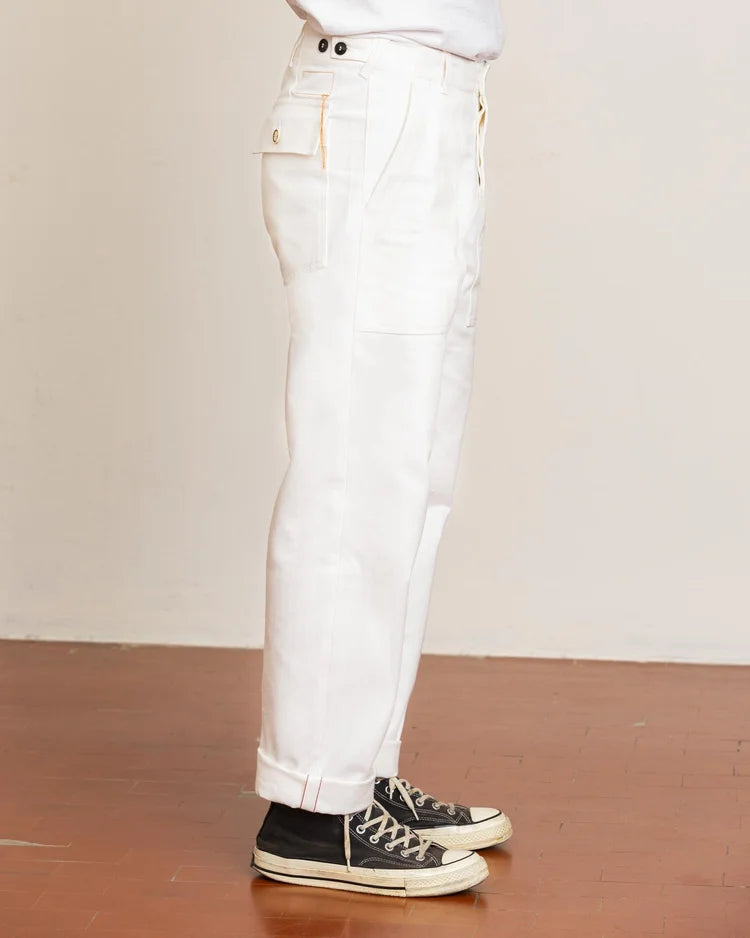 Fortela - New Fatigue Trousers - White Fortela