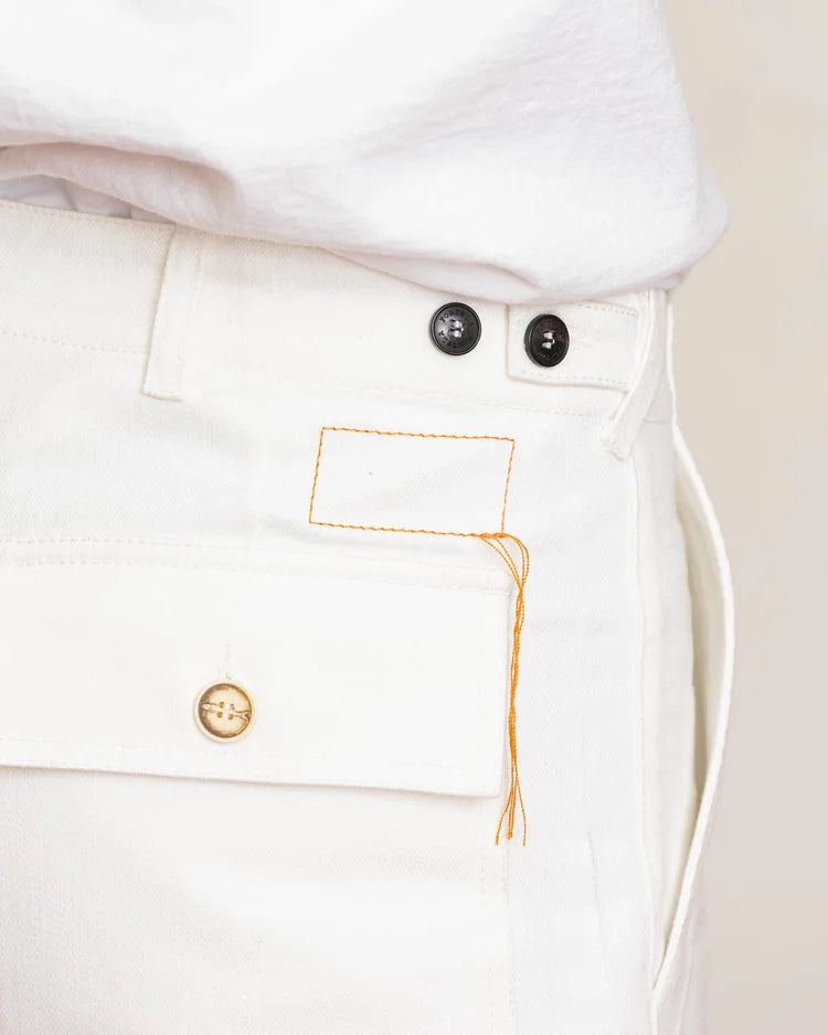 Fortela - New Fatigue Trousers - White Fortela