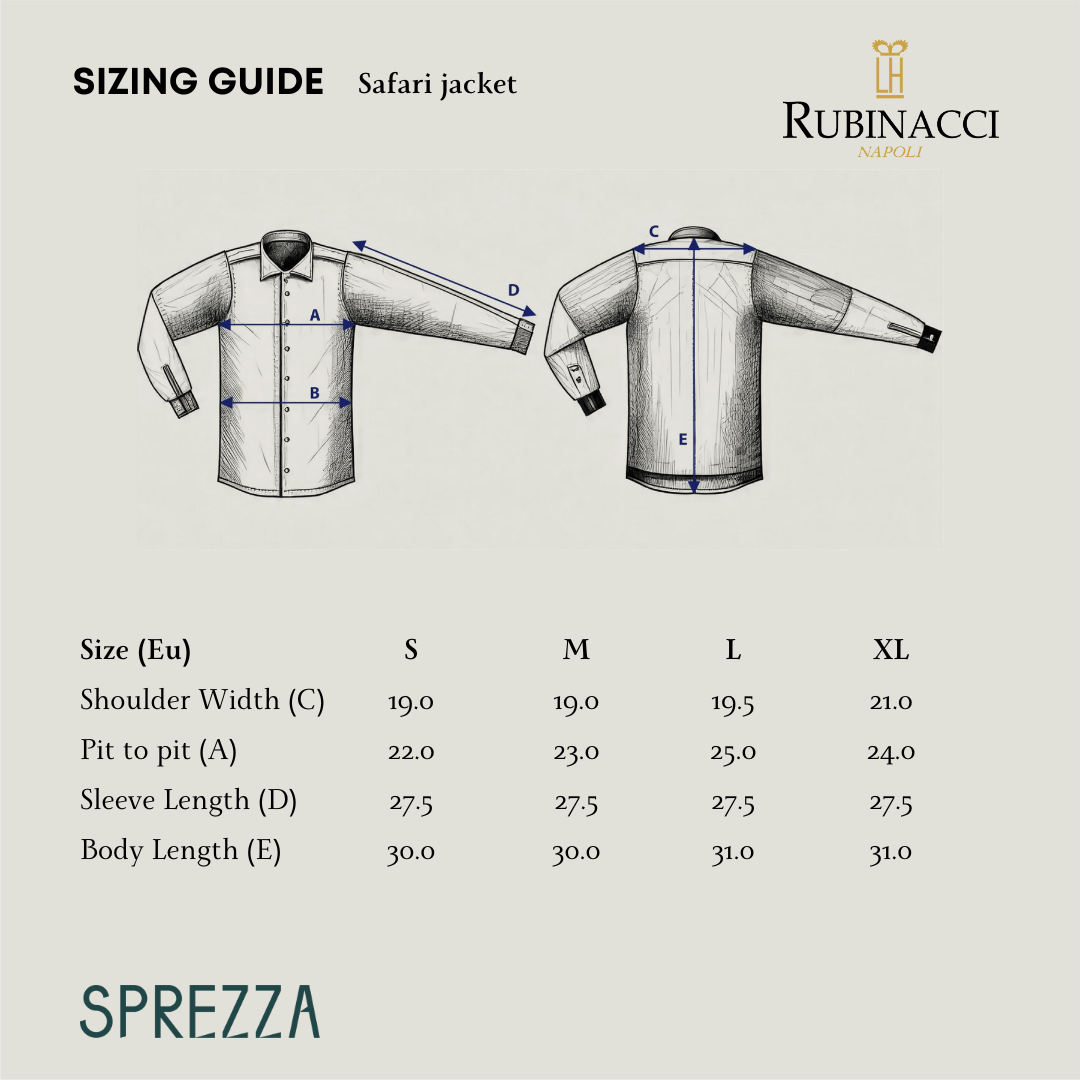Rubinacci - Cotton Safari Jacket - Ice White Rubinacci