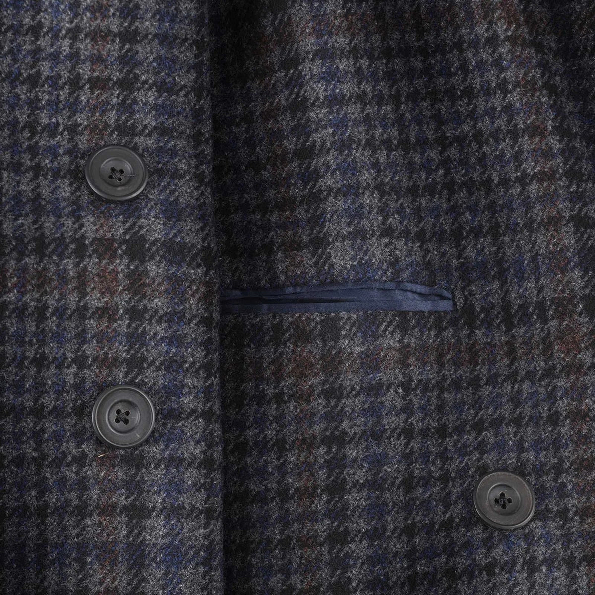 Rubinacci - Cashmere Blend Ulster Coat - Blue/Grey Rubinacci