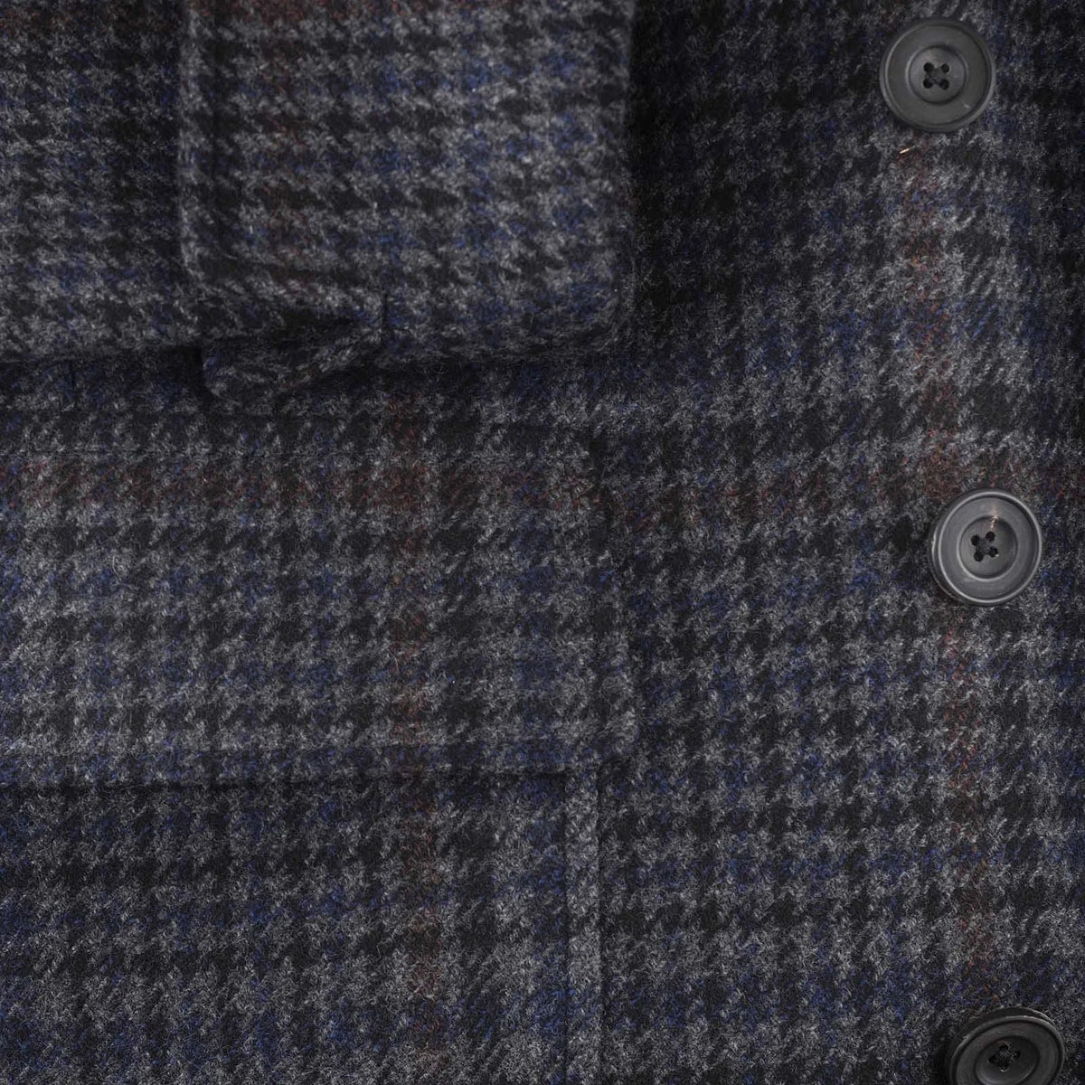 Rubinacci - Cashmere Blend Ulster Coat - Blue/Grey Rubinacci