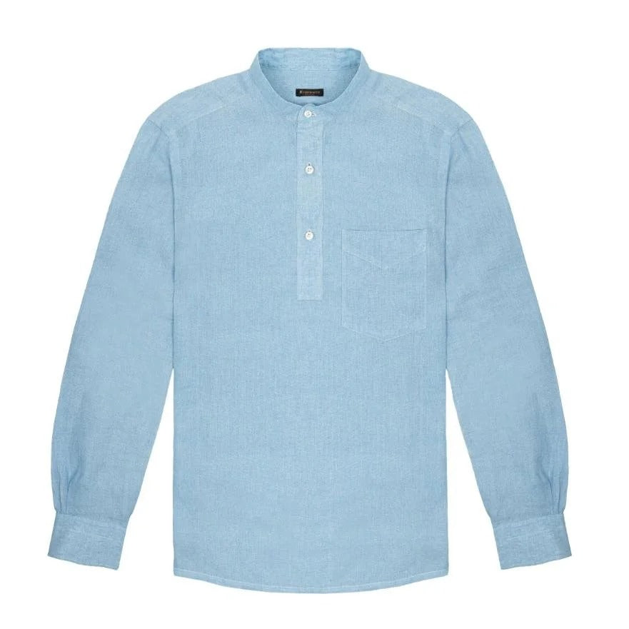 Rubinacci - Guru Linen Shirt - Light Blue