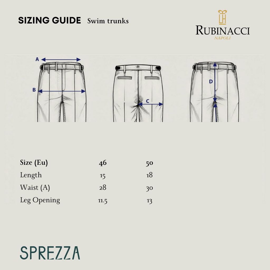 Rubinacci - Orange Match Race Swim Trunks