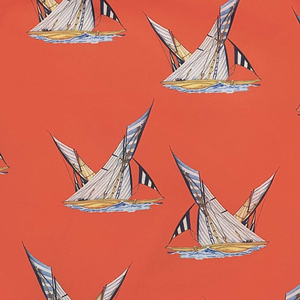 Rubinacci - Orange Match Race Swim Trunks