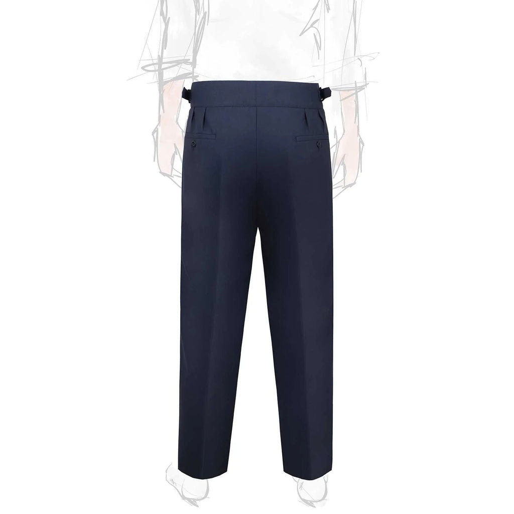 Sprezza X Rubinacci - Fresco Wool Manny Trousers- Navy Blue