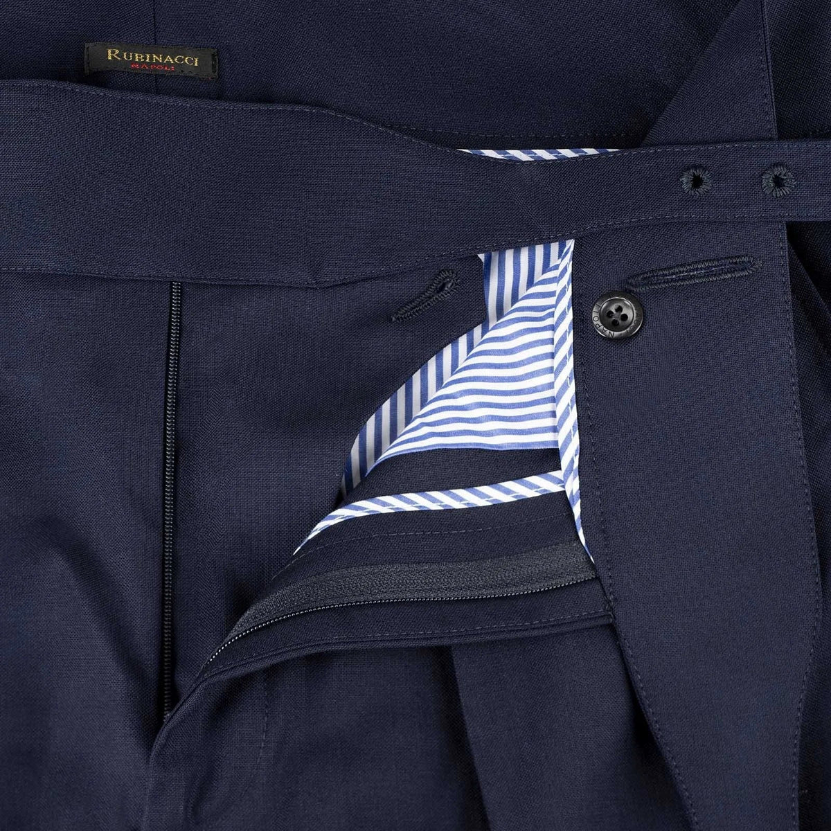 Sprezza X Rubinacci - Fresco Wool Manny Trousers- Navy Blue Sprezza X Rubinacci