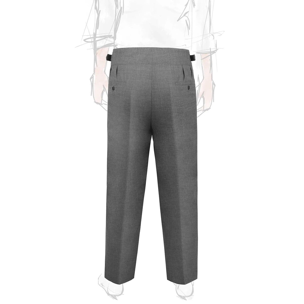 Sprezza X Rubinacci - Fresco Wool Manny Trousers- Dove Grey Sprezza X Rubinacci
