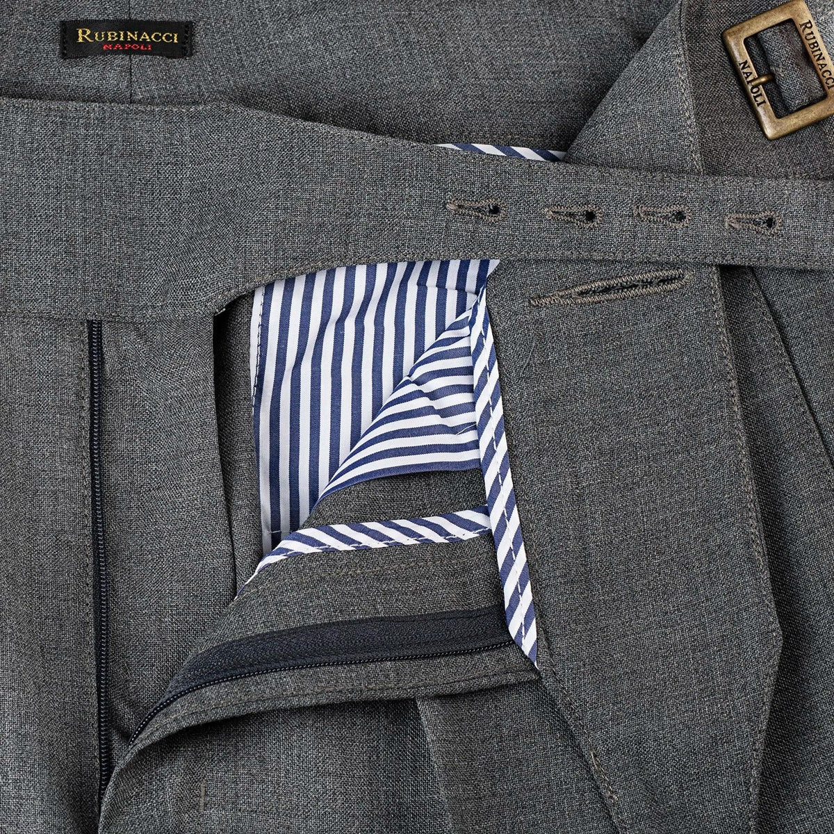 Sprezza X Rubinacci - Fresco Wool Manny Trousers- Dove Grey Sprezza X Rubinacci