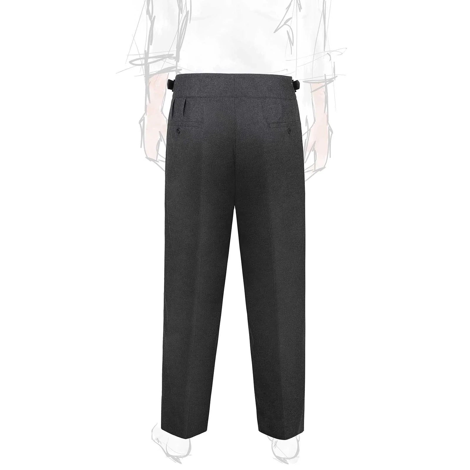 Sprezza X Rubinacci - Fresco Wool Manny Trousers- Charcoal Grey