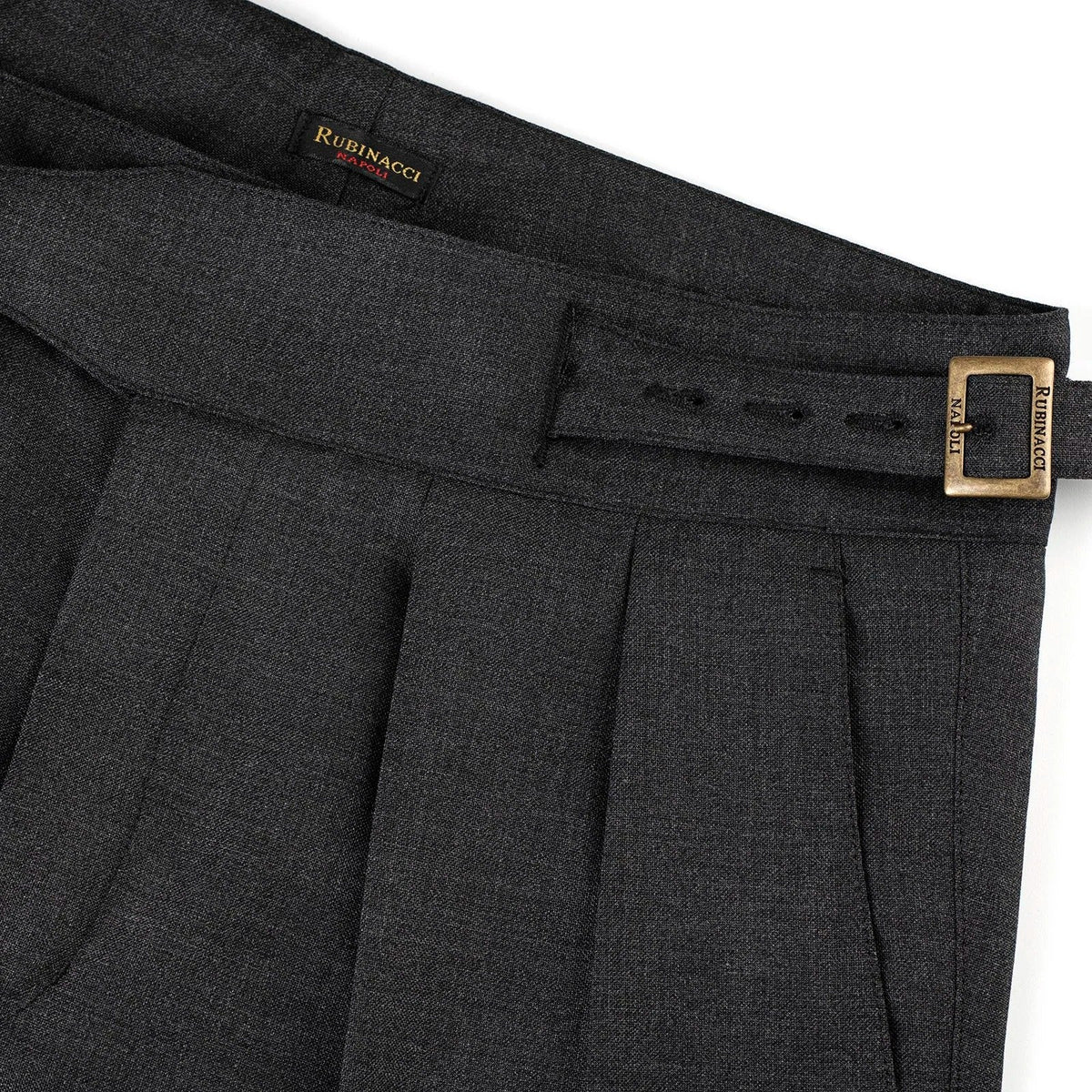 Sprezza X Rubinacci - Fresco Wool Manny Trousers- Charcoal Grey Sprezza X Rubinacci