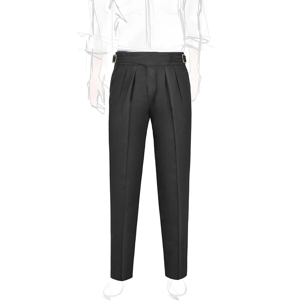 Rubinacci - Cotton Manny Trousers - Black