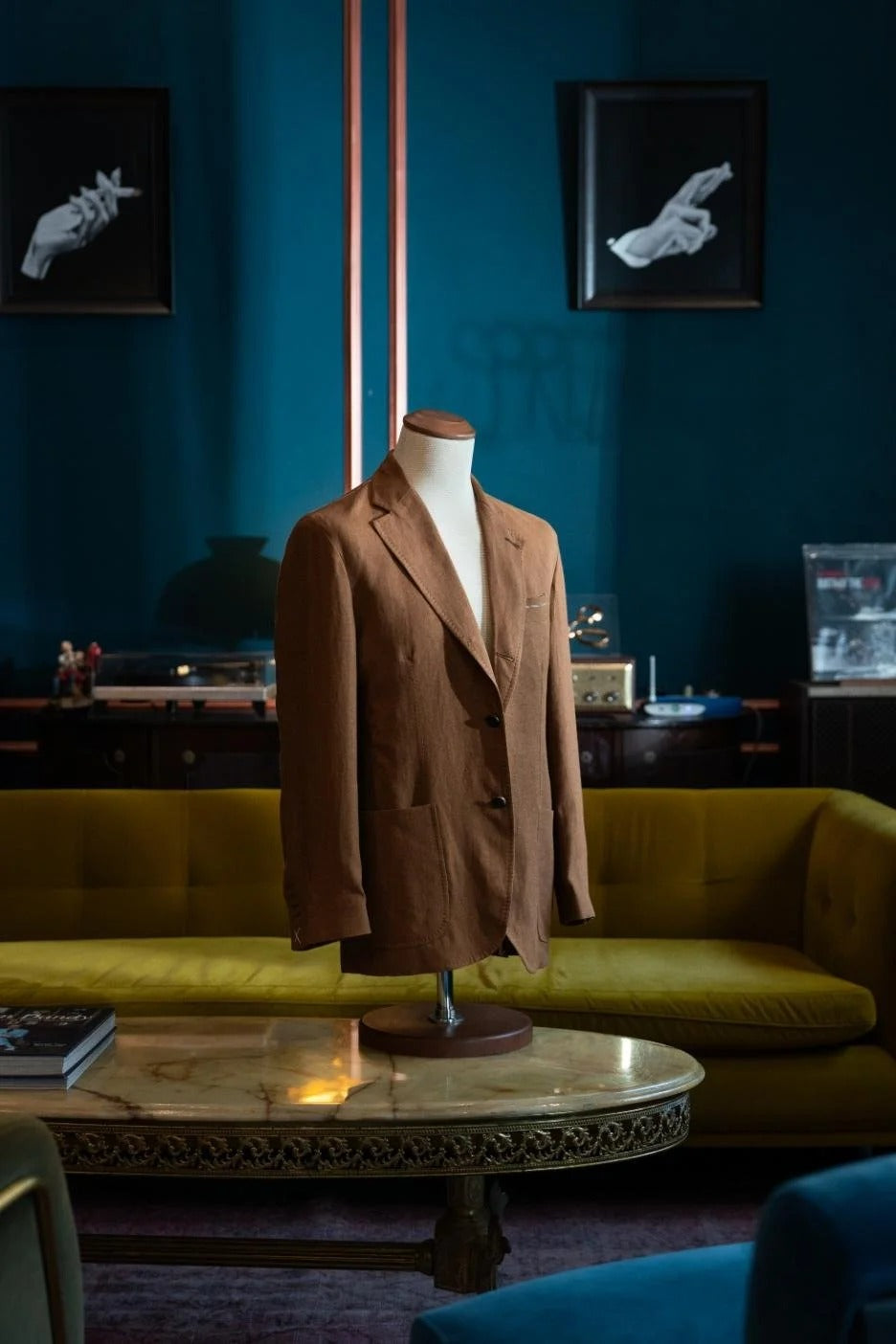 Sprezza X Rubinacci - Linen Single Breasted Jacket - Tobacco