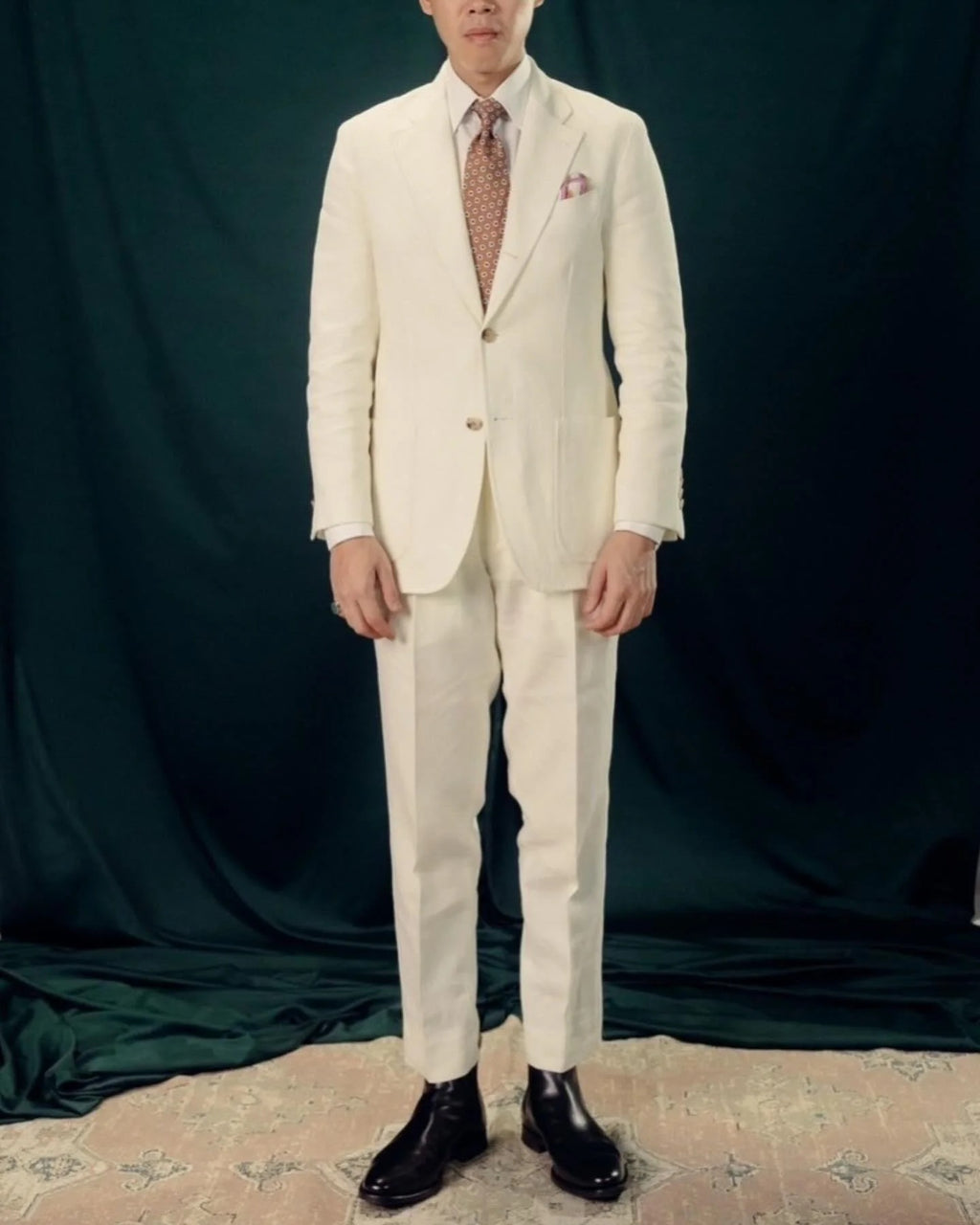 Sprezza X Rubinacci - Linen Single Breasted Jacket - Ivory