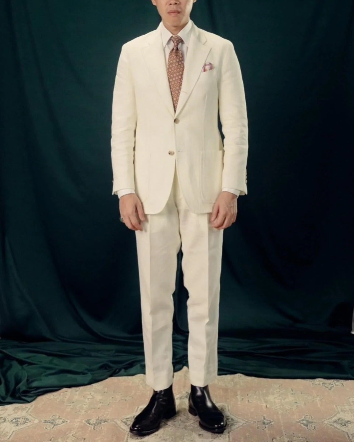 Sprezza X Rubinacci - Linen Single Breasted Jacket - Ivory Sprezza X Rubinacci