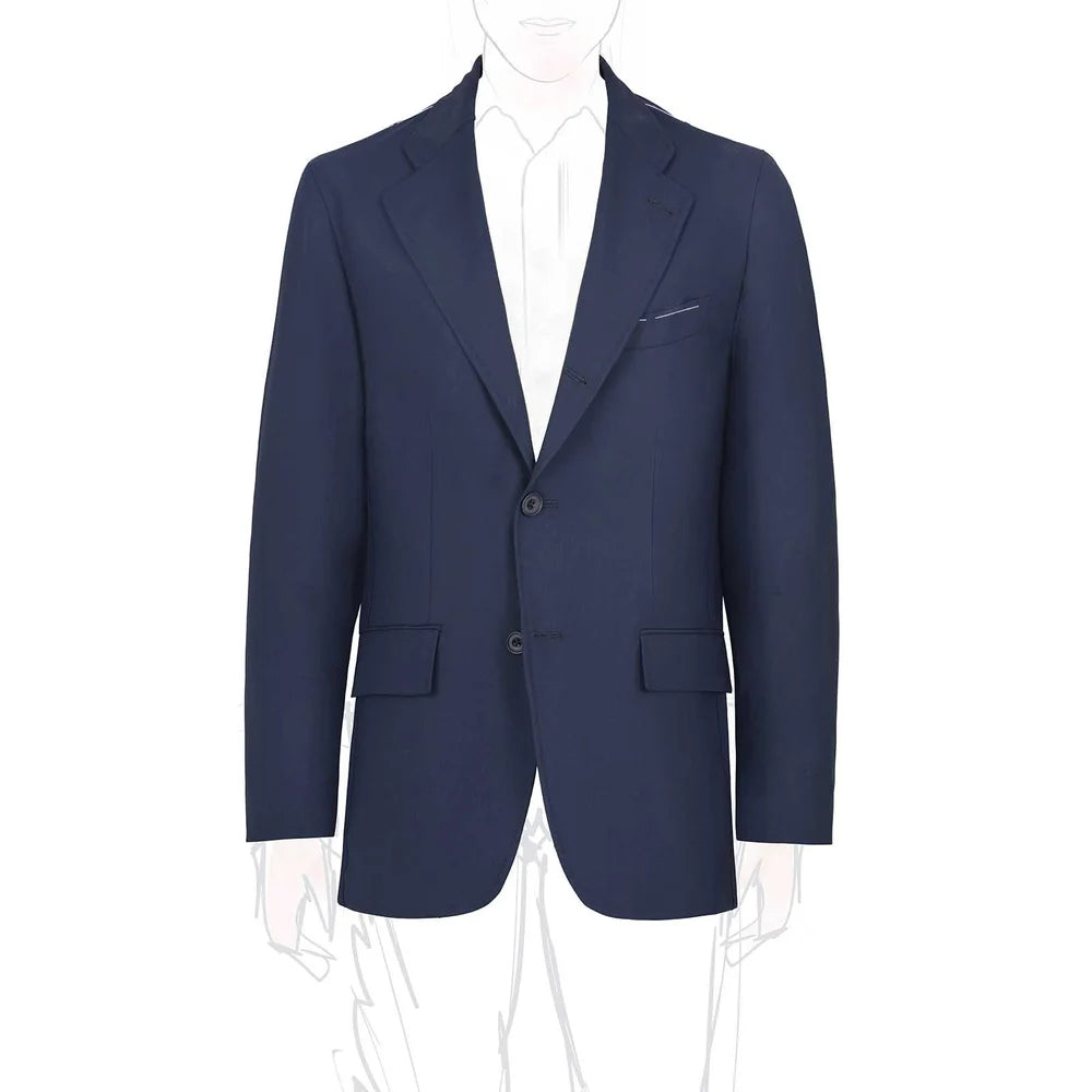 Sprezza X Rubinacci - Fresco Wool Single Breasted Jacket - Navy Blue