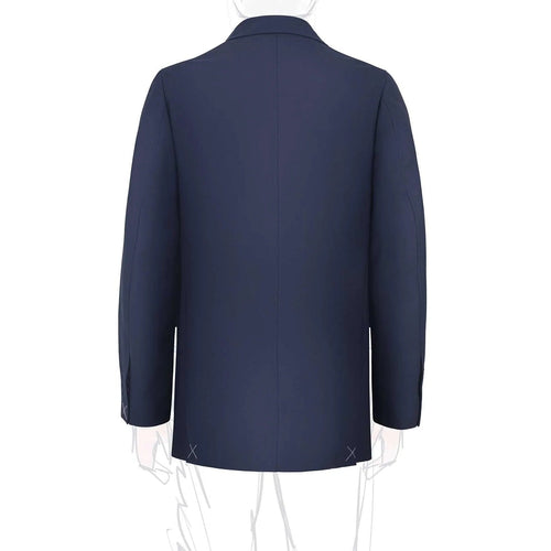 Sprezza X Rubinacci - Fresco Wool Double Breasted Jacket - Navy Blue Sprezza X Rubinacci
