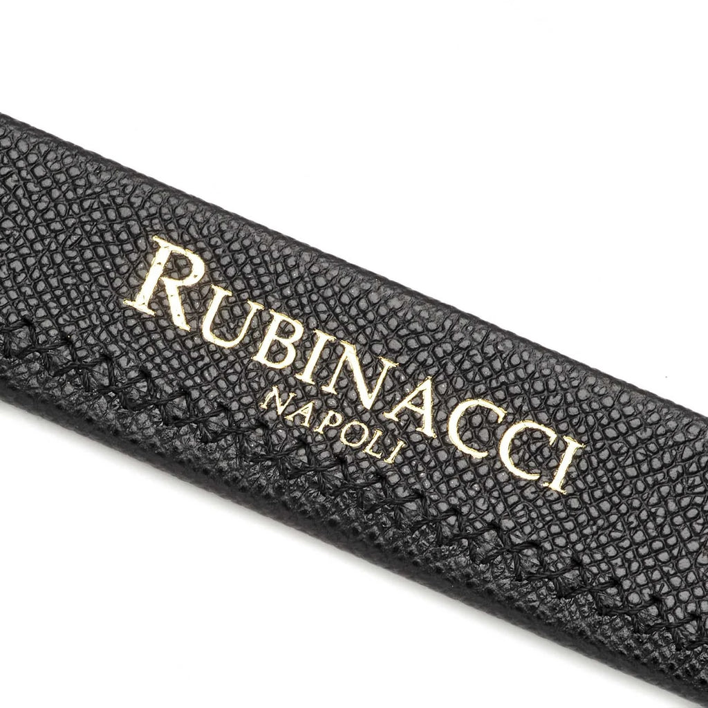 Rubinacci - Alpline Print Tubular Belt - Black - Size 85