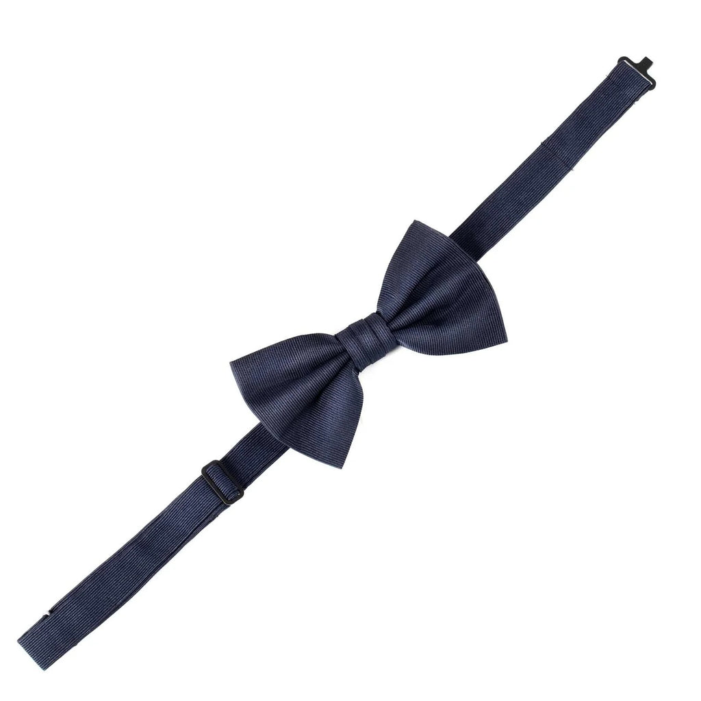 Rubinacci - Blue Grosgrain Silk Pre-Tied Bow Tie