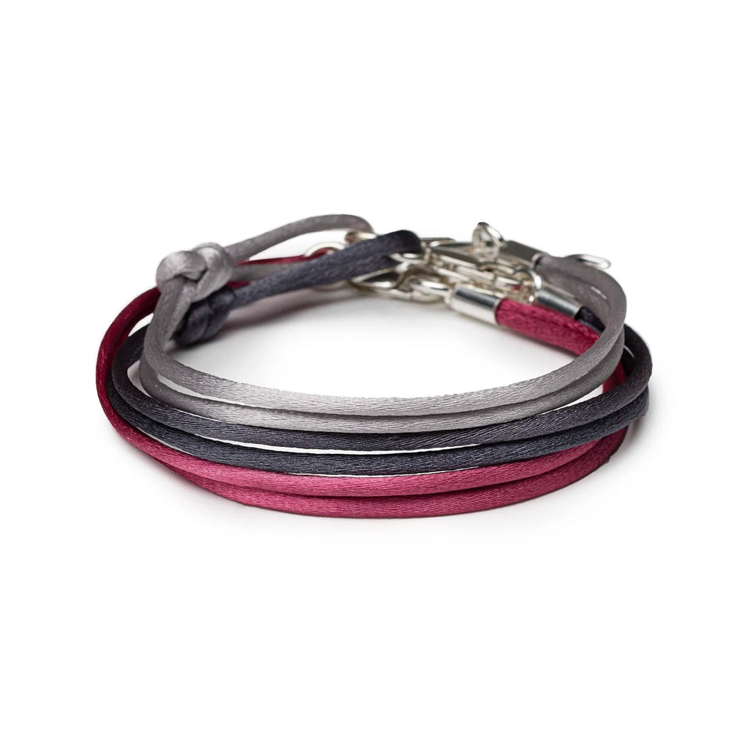 Lilac Cyclamen Silk Bracelet